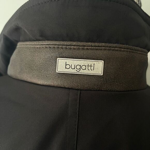 Bugatti Contrast Trim Water-Repellent Coat-BLACK-40 - Picture 6 of 8